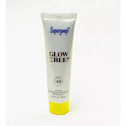 SPF40 10ml Sample size GLOW SCREEN Glow Tinted Super goop Sunscreen Pre-Makeup Cream Anti Blue Light