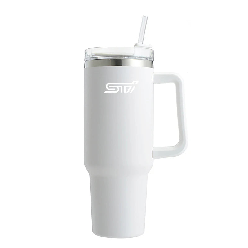 1200ML Insulated Tumbler with Handle Straw Travel Cup Coffee Cup For Subaru STI WRX 2006 XV Forester Impreza Crosstrek Legacy