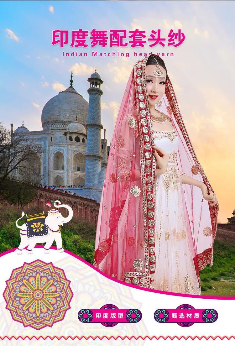 2025 indian traditional sari gauze embroidery exotic style women veil ethnic elegant long shawl women elegant indian shawl s590