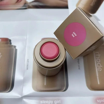RHODE Makeup Cheek Blush Cream Blusher Stick Lip Gloss Phone Case For iPhone New Toast Ribbon Raspberry Espresso Lipstick INS