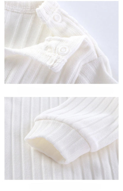 Somenie Unisex Baby Long-Sleeve Onesie for Autumn Winter Boys' Girls' Baby Striped Romper  Infant Outdoor Wear Trends 1-3-9-18M