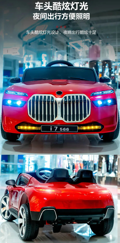 12V Big Battery 4 Drive Load 50KG New Children's Electric Vehicle Remote Control Charging Baby Toy Car Seatable Carriage