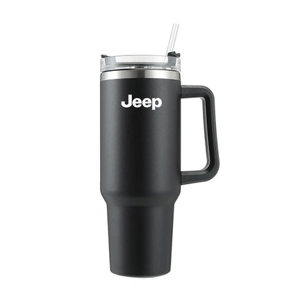 1200ML Car Mug Vacuum Cup 304 Stainless Steel Thermos For Jeep Grand Cherokee Wrangler JK Gladiator Compass Renegade Wagoneer