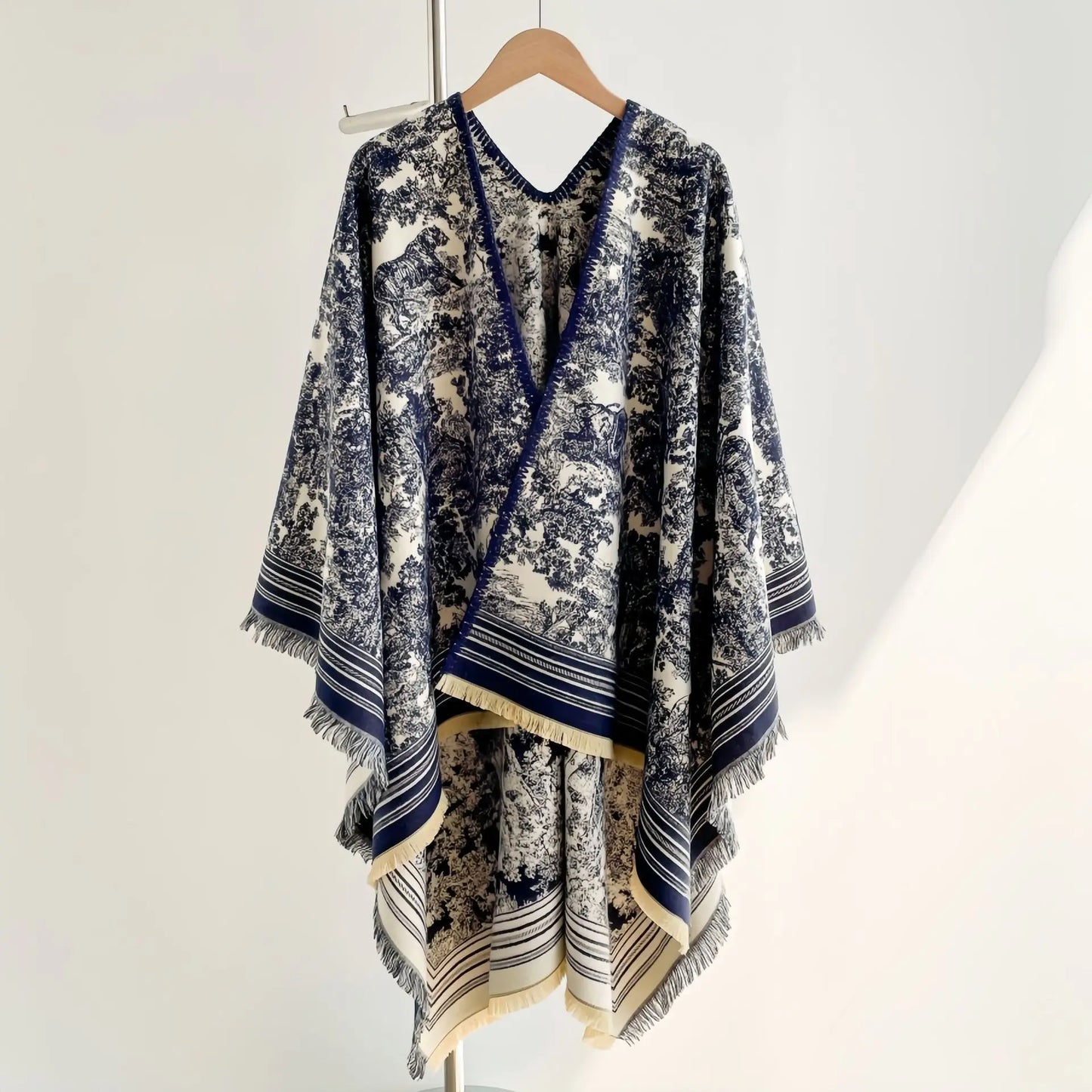 Warm Faux Cashmere Double-Sided Women's Scarf Spring Autumn Winter Air Conditioned Room Decorated Aslan Cape Fashionable Commute