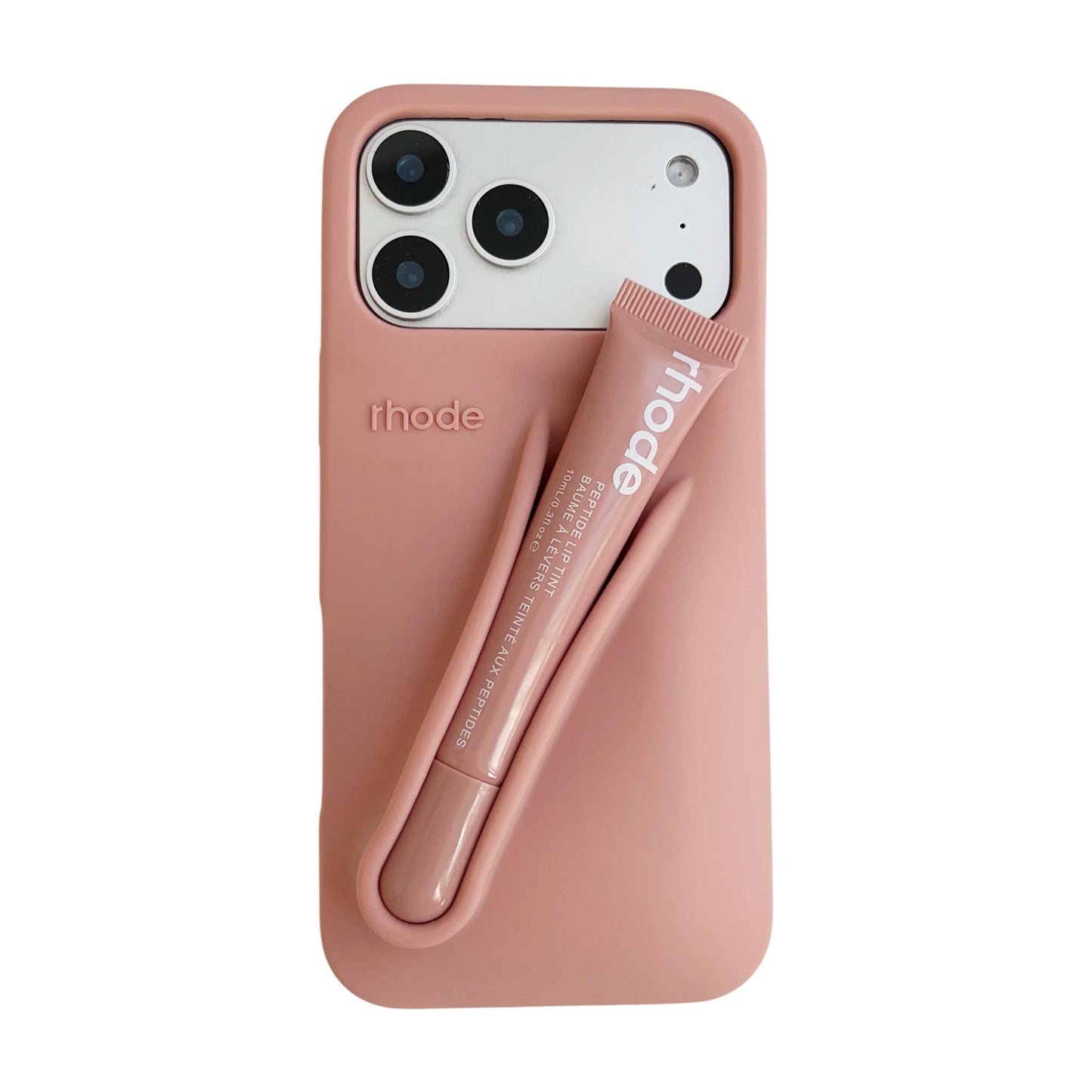 With Lip Gloss Phone Case for iPhone 17  Pro Max Plus Lipstick Silicone Lemontini Gray Ribbon Box Cover
