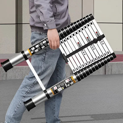 Retractable Portable Folding Ladder Household Simple Thickened Telescopic Vertical Ladder Engineering Loft Hidden Lift Ladder