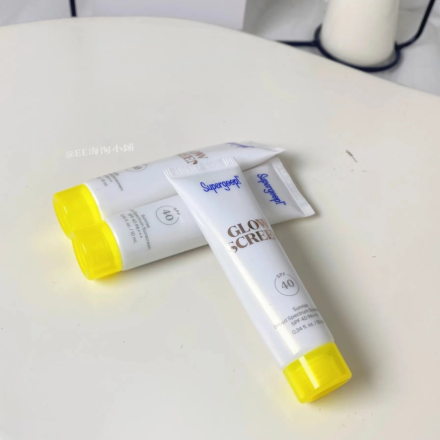 SPF40 10ml Sample size GLOW SCREEN Glow Tinted Super goop Sunscreen Pre-Makeup Cream Anti Blue Light