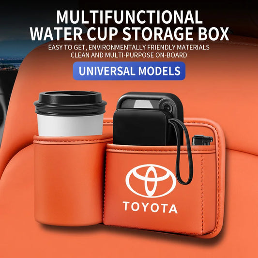 Toyota car seat back storage box multifunctional creative car water cup holder seat rear door storage box car supplies