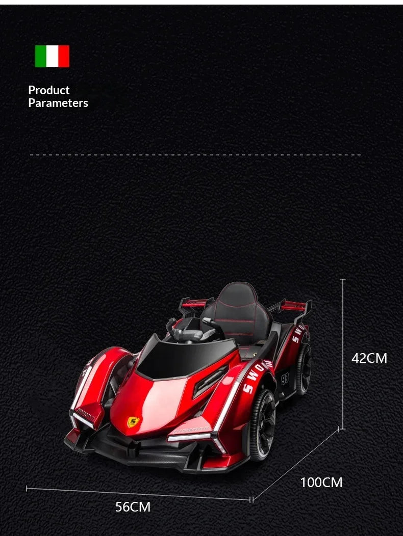 1-5-Year-Old Rechargable Children's Electric Toy Four-Wheel Remote Control Ride On Car For Boys And Girls