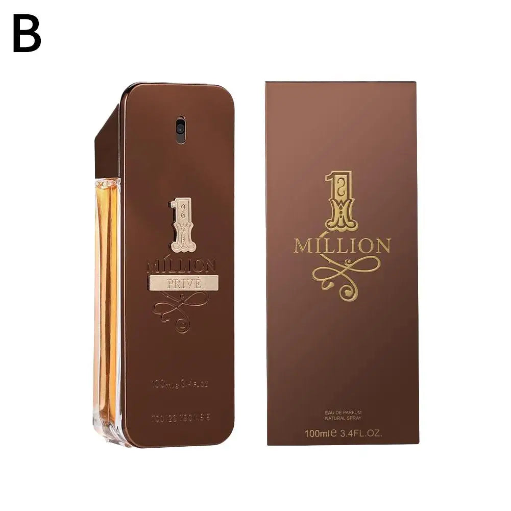 Golden Millionaire Perfume Wood Leather Note Charming Men's Perfume Deep Aroma Male Fragrance 100ml