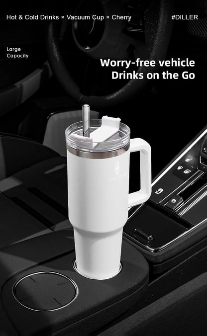 1200ML Large Capacity Stainless Steel Car Insulated Mug For Lincoln Navigator Continental Nautilus Aviator MKZ MKX MKC MKT MKS