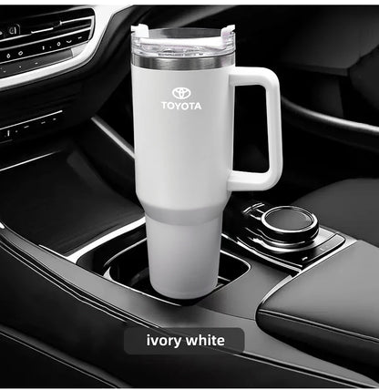 1200ML High Quality Insulated Tumbler with Handle Straw Cup Coffee For Toyota Gazoo Racing TRD CROWN Corolla Yaris Chr