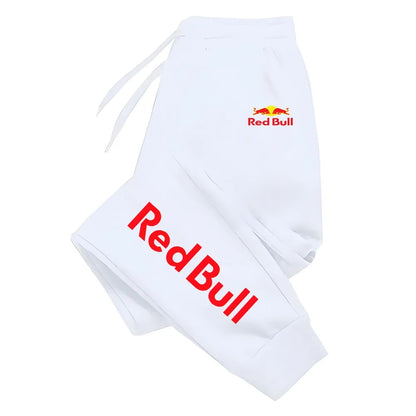 Red Bull casual fashion autumn/winter cotton sports pants, men's running and fitness pants, monochrome pants