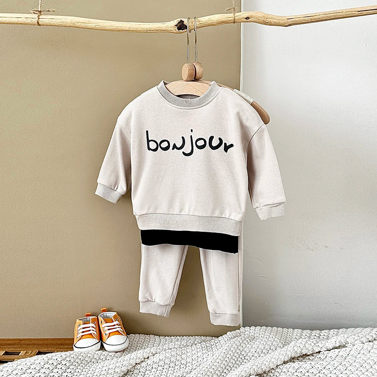 Toddler Boy Clothes Newborn Sets Letter Long Sleeve Top Hoodie Pants Infant Outfits Suit Baby Sweatshirt Kids Children Clothing