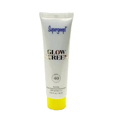 SPF40 10ml Sample size GLOW SCREEN Glow Tinted Super goop Sunscreen Pre-Makeup Cream Anti Blue Light