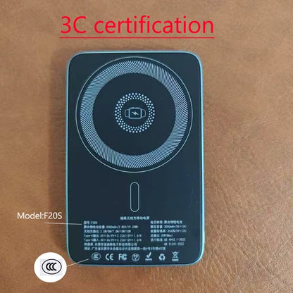 CCC Certified China standard Thin Ultra Power Bank for MagSafe Magnetic Wireless Portable Battery Display for iwatch Airpods