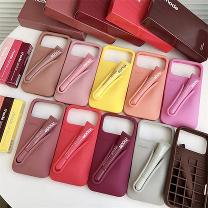 RHODE Phone Case for iPhone 17 Pro Max Air 16 15 14 13 12 11 Pro Max Plus Soft Silicone With Box Lipstick Holder Bumper Cases