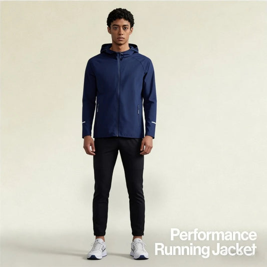 2026 Autumn Long-Sleeve Hoodie Quick-Dry Outdoor Windproof Jacket Four-Way Stretch Running Coat