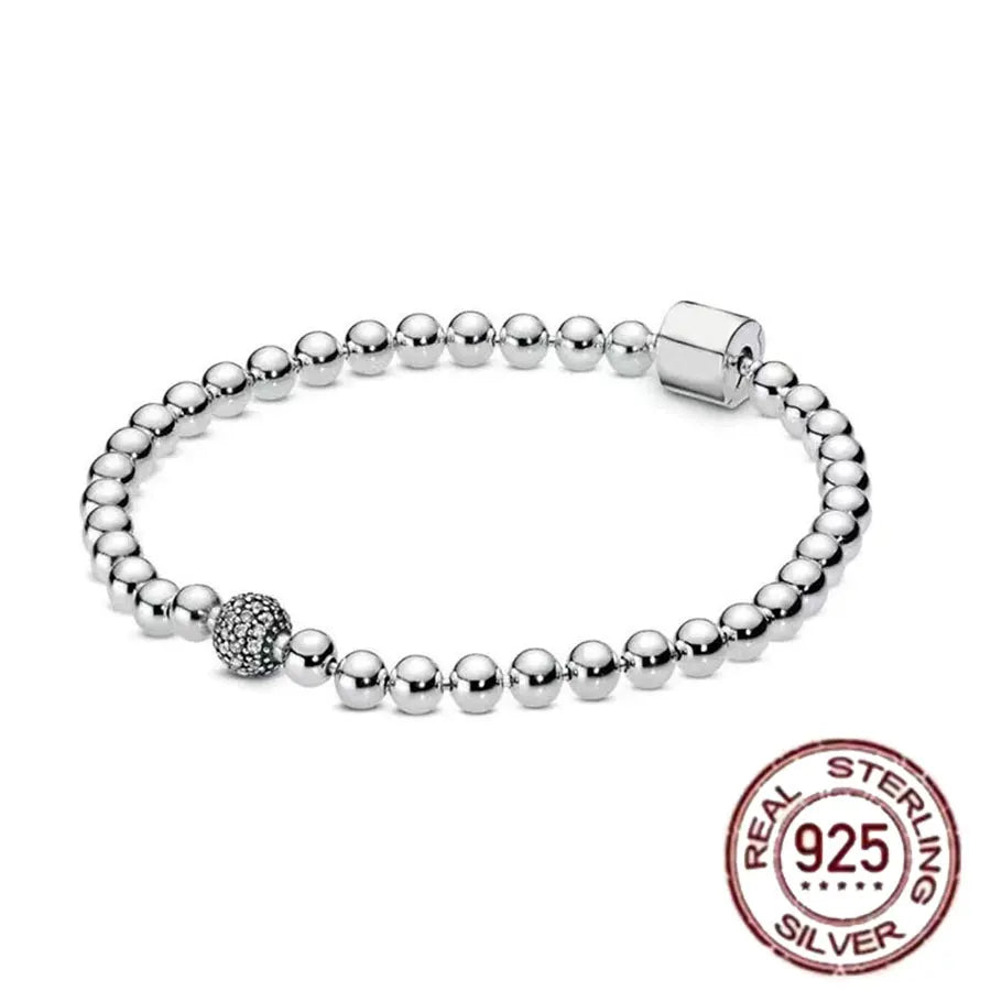 The best-selling S925 sterling silver heart-shaped crown snake bone chain is perfect for the original DlY bracelet! A perfect je