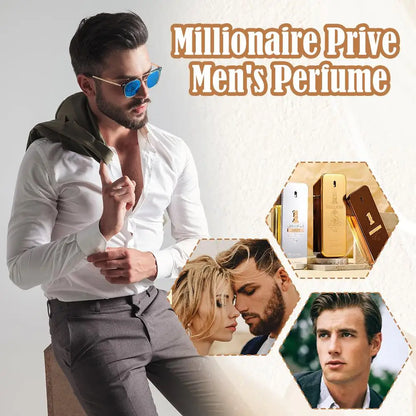 Golden Millionaire Perfume Wood Leather Note Charming Men's Perfume Deep Aroma Male Fragrance 100ml