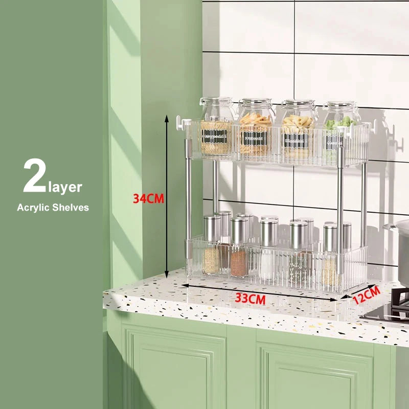 Mobile Storage Rack Trolley Organizer With Wheels Acrylic Narrow Slit Storage Cabinet Bathroom Home Multi-layer Organizer