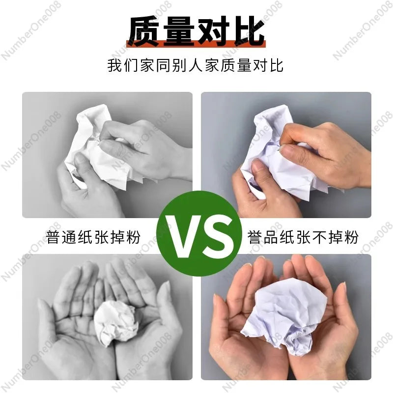 A4 Copy Paper 80gsm/70gsm - 2500 Sheets per Case, 5 Packs per Case, for Office & Student Use, Double-Sided Printing