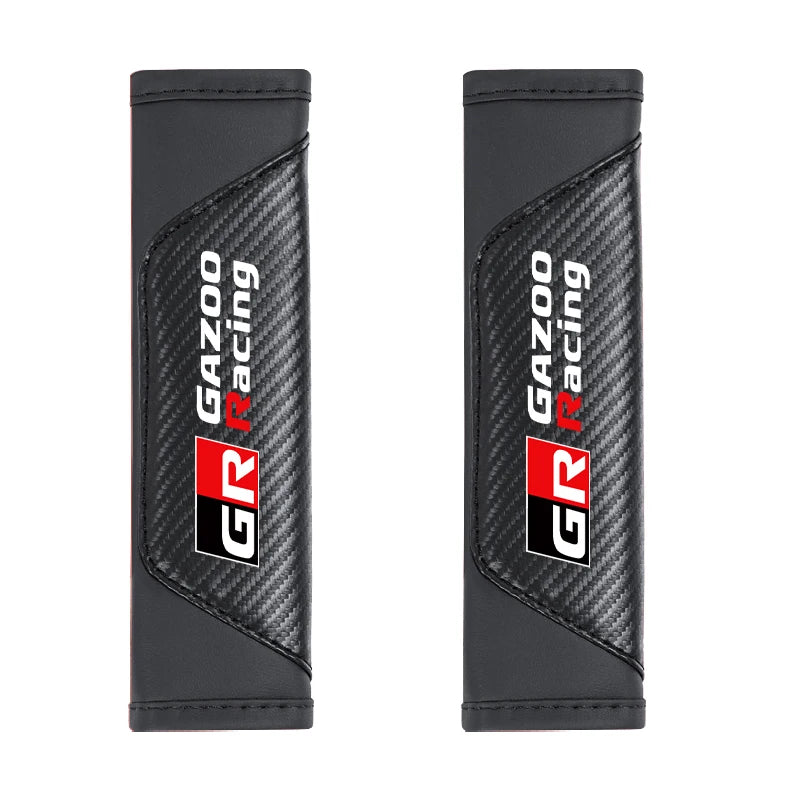 2Pcs Car Seat Belt Shoulder Protective Pad Auto Accessories For Toyota 86 Mirai Supra Prado Alphard Crown Vellfire Sequoia Venza