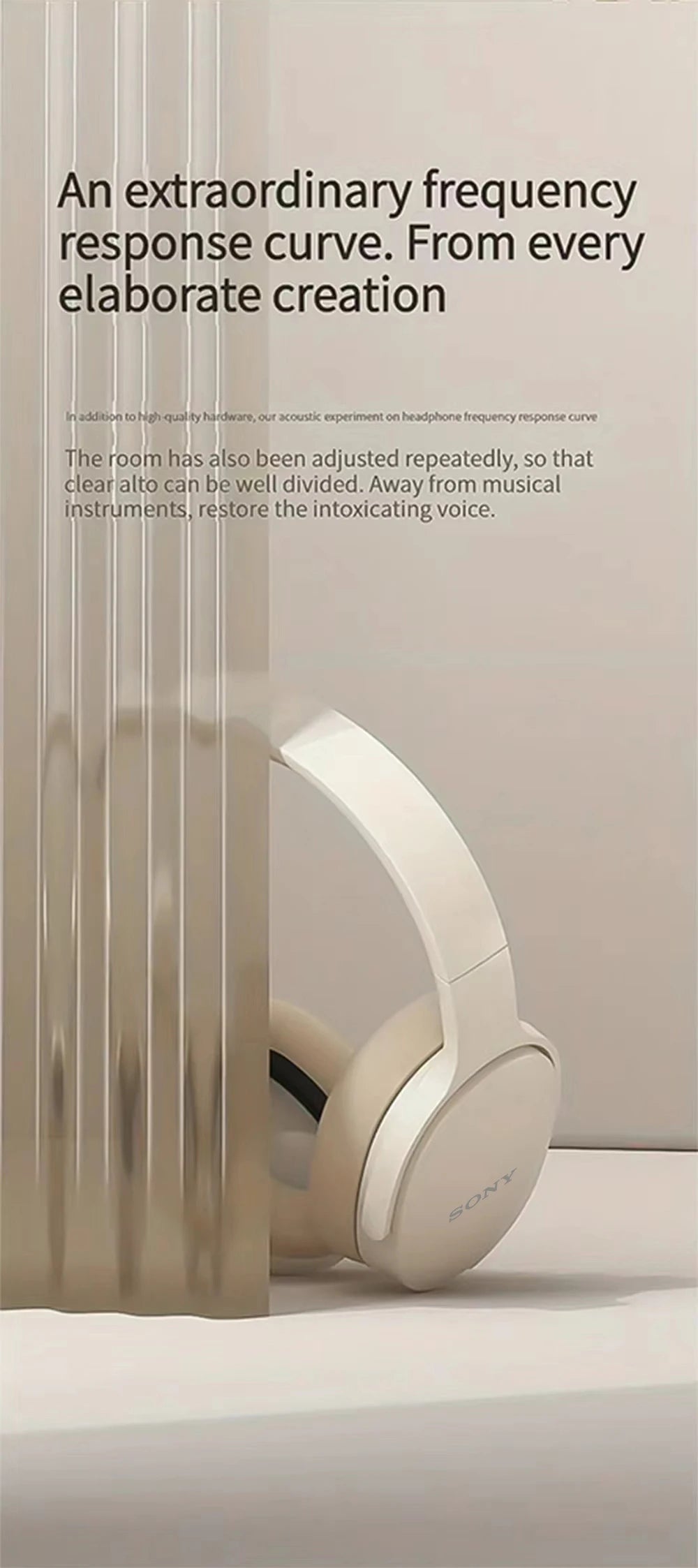 SONY P2961 Wireless Headphones Bluetooth Foldable 9D HIFI Stereo Sound Headset Long Battery Life Heavy Bass Earphone