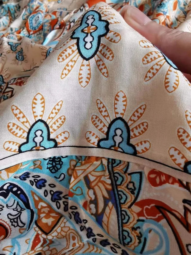 Indian Dress for Women Summer Embroidery Chic Elegant Party Dresses Clothes Vintage Long Maxi Prom Bohemian Beach Robe Vestidos