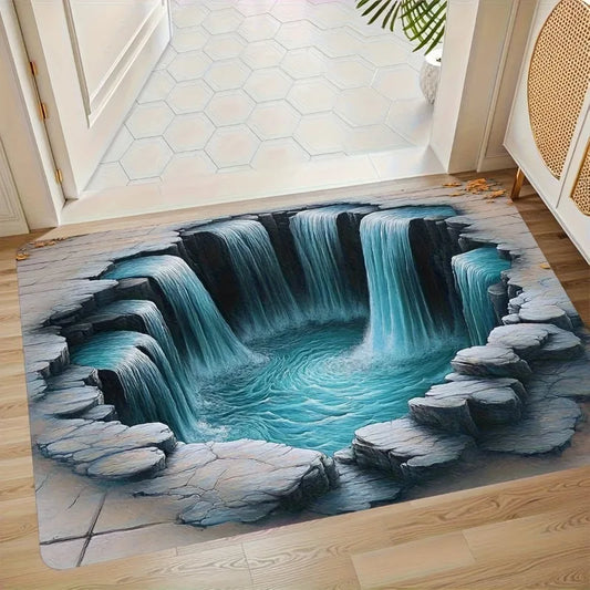 2D Flat Optical Illusion Non-slip Doormat Easy To Clean Perfect for Front Door Entryway Bedroom Laundry Room Area Door Mat Home
