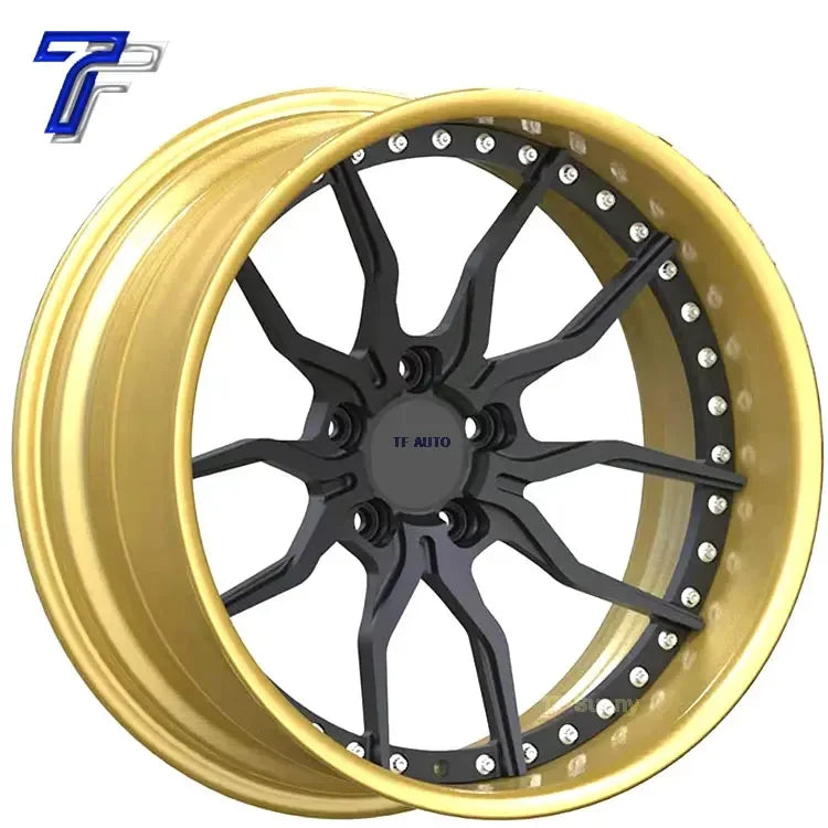 2 pieces Passenger Car 5X120 Deep Dish Forged Alloy Rims Wheels 19*8.5J