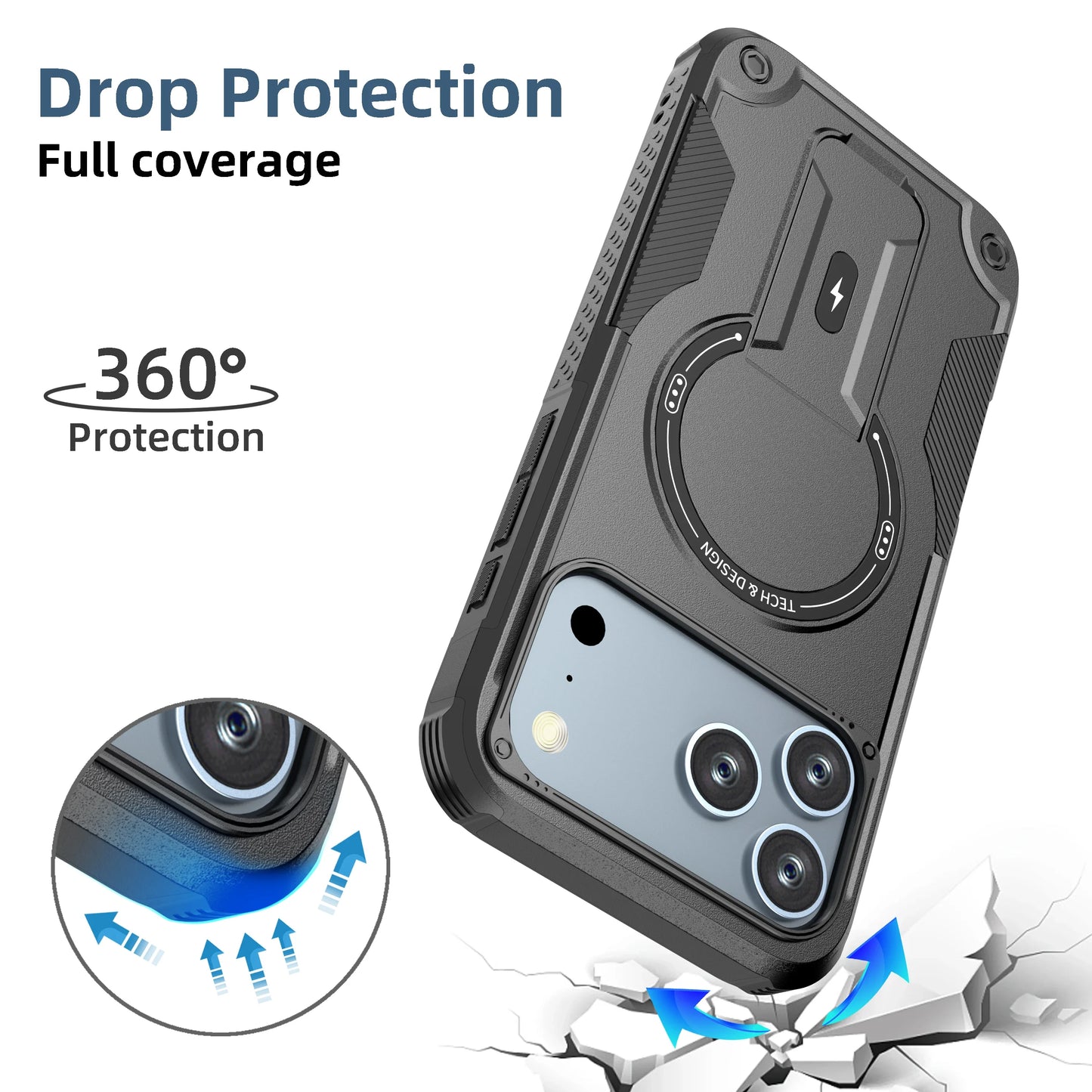 Mobile Phone Case for Iphone 17 Pro Max 16 15 14 Plus 17 Air 12 13 Iphone17 Iphone15 Iphone16 Protective Cases Cover