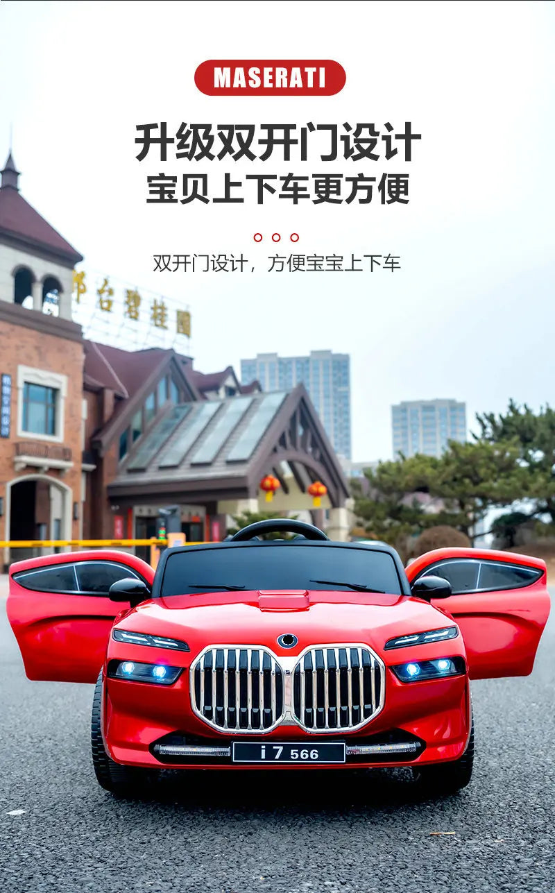 12V Big Battery 4 Drive Load 50KG New Children's Electric Vehicle Remote Control Charging Baby Toy Car Seatable Carriage