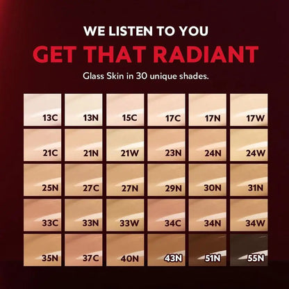 TIRTIR Red Foundation Waterproof Cushion Concealer Lightweight Buildable Coverage Lasting Setting Spray Cushion Makeup