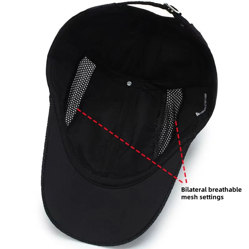 1PC Breathable Mesh Baseball Cap Adjustable Quick-Dry Sports Hat Trucker Cap For Audi Sline A1 A3 A4 A5 A6 A7 A8 Q3 Q5 Q7 TT RS