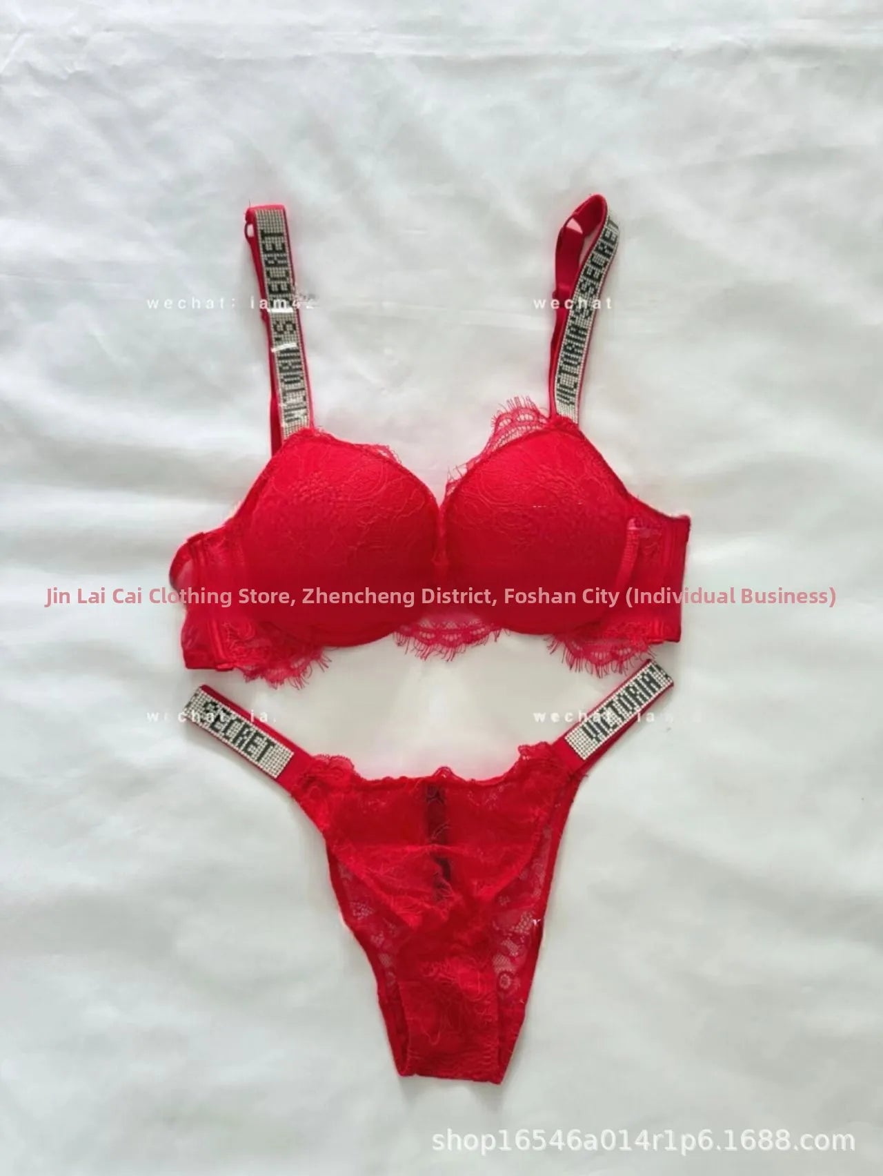 Sexy Diamond Lingerie Set Thickened Shaping Adjustable Bra Ensemble Comfortable Gathered Upper Lift Traditional Style Luxury...