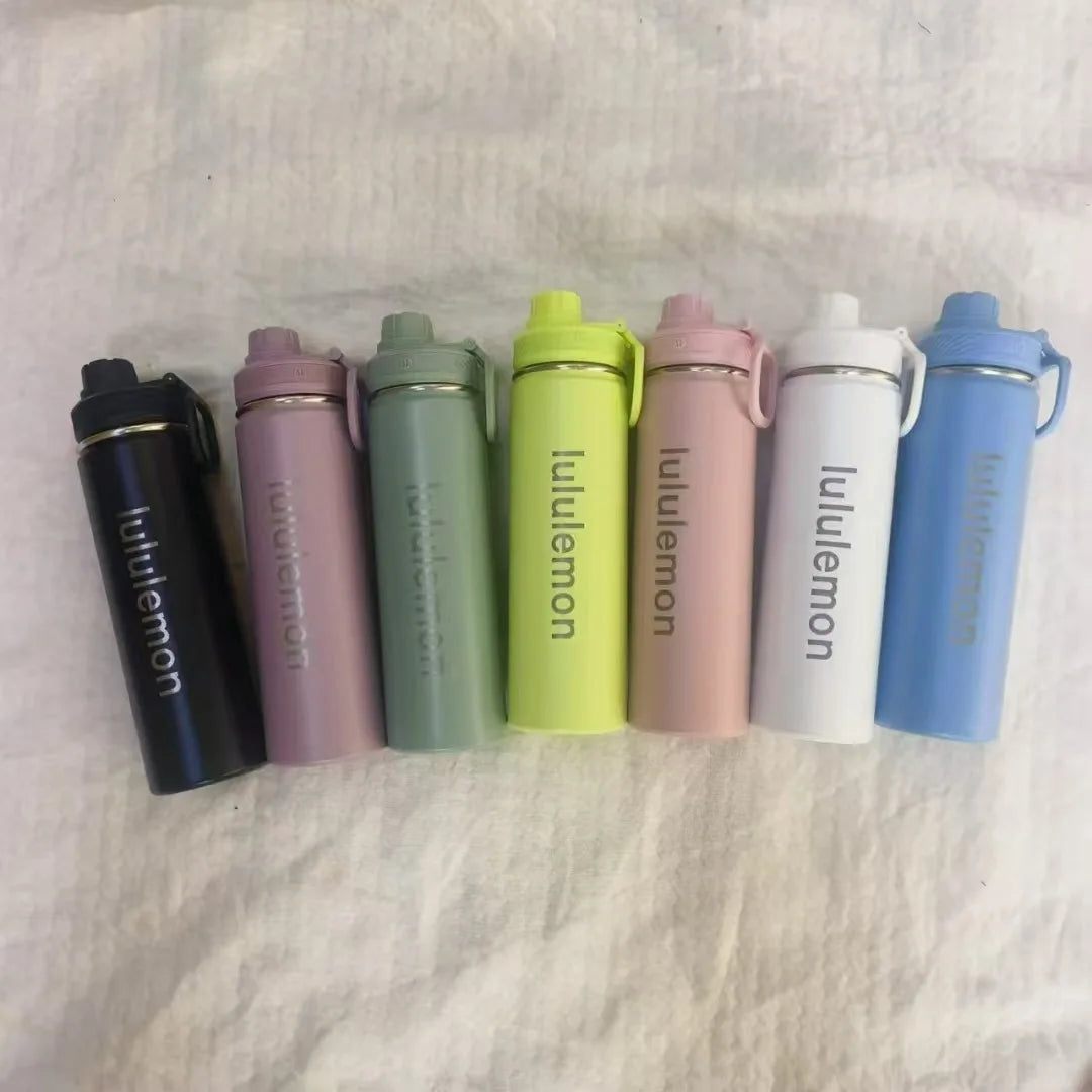 Stainless steel double-layer vacuum LULU insulated cup with large capacity outdoor yoga pot