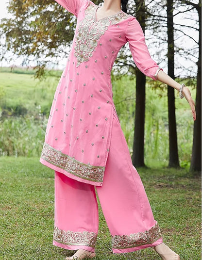 Indian Women's Ethnic Dance Costume Sari Next  Chabi Three Piece Set