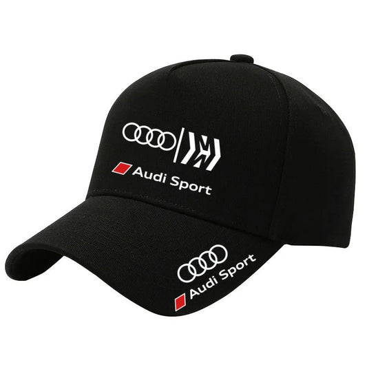 2025 Audi RS Fashion Sports Baseball Hat Outdoor Sunshade Hat Car Enthusiasts Duck Tongue Hat Sweat Absorber
