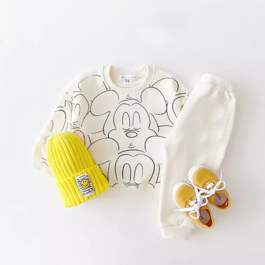 Toddler Baby Girls Clothing Set Sweatshirts Children's Long Sleeve Cotton Tshirt Kids Sports Clothes Newborn Infant Tops