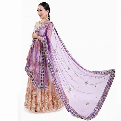 2025 indian traditional sari gauze embroidery exotic style women veil ethnic elegant long shawl women elegant indian shawl s590