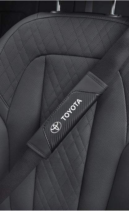 2Pcs Car Seat Belt Shoulder Protective Pad Auto Accessories For Toyota 86 Mirai Supra Prado Alphard Crown Vellfire Sequoia Venza