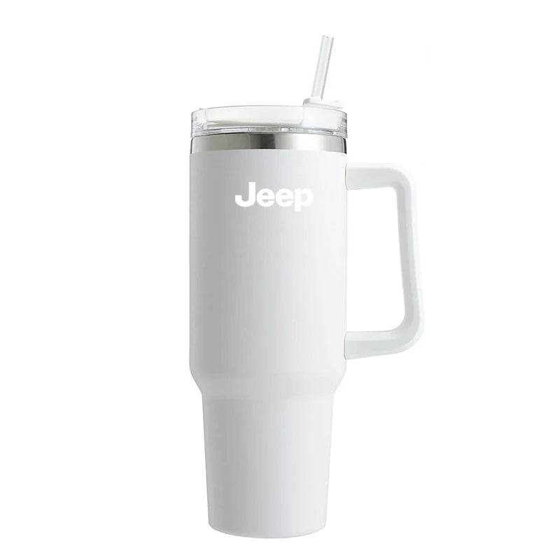 1200ML Car Mug Vacuum Cup 304 Stainless Steel Thermos For Jeep Grand Cherokee Wrangler JK Gladiator Compass Renegade Wagoneer