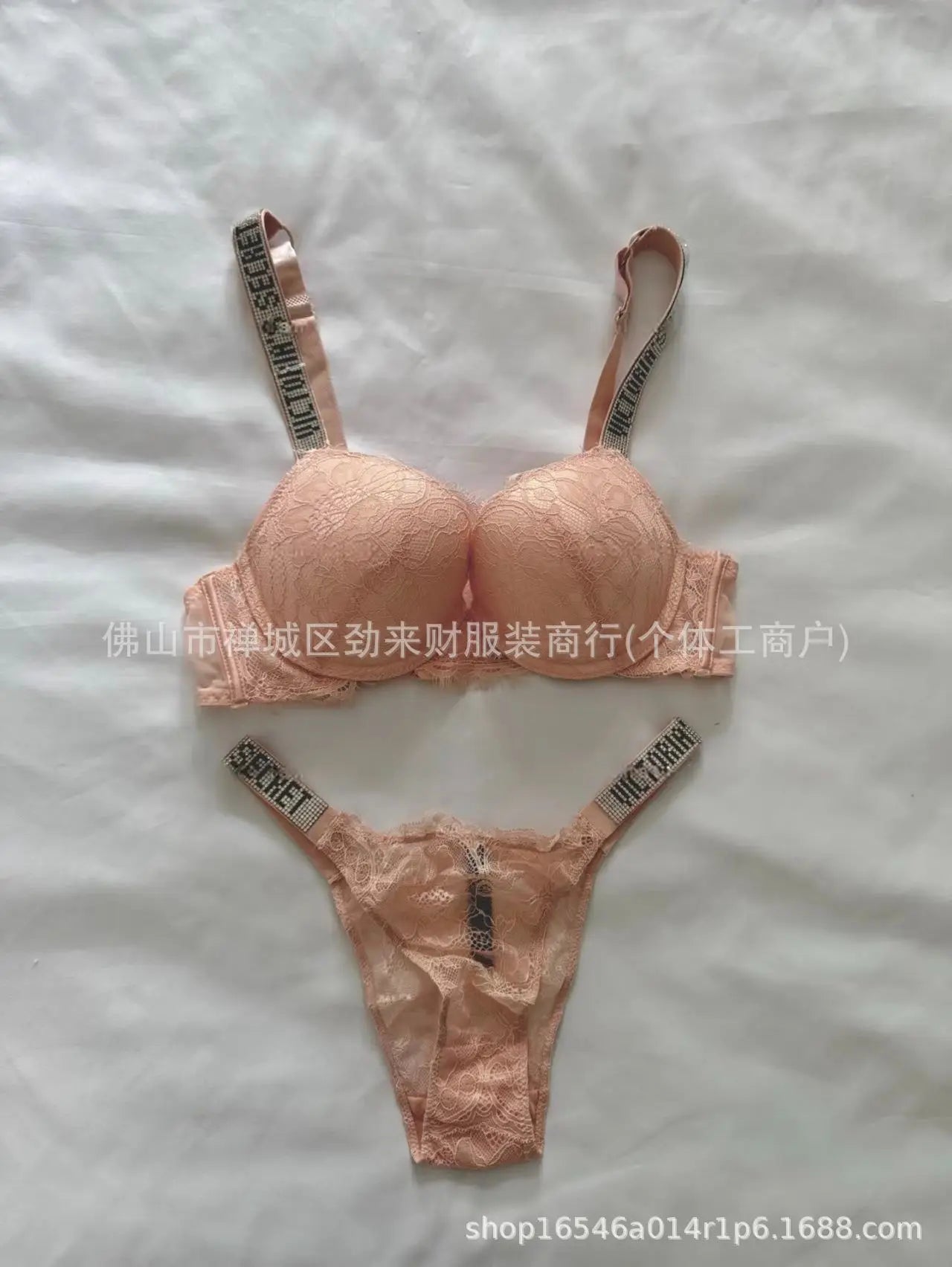 Sexy Diamond Lingerie Set Thickened Shaping Adjustable Bra Ensemble Comfortable Gathered Upper Lift Traditional Style Luxury...