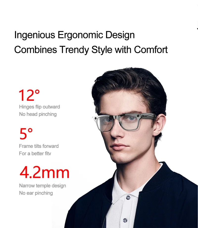 Xiaomi Smart AI Glasses HD 8K Photochromic Multifunction Bluetooth Calling Voice Assistant Music Player Translate Camera Glasses