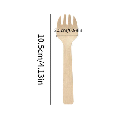 Disposable Wooden Spoon Mini Square Head Tasting Spoon Bulk Party Ice Cream Yogurt Wedding Dessert Small Tableware Honey Spoon