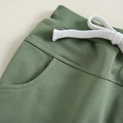 2022-12-12 Lioraitiin 0-3Years Toddler Baby Boys Sweatpants Elastic Waist Drawstring Solid Fall Trousers Pockets Casual Clothes