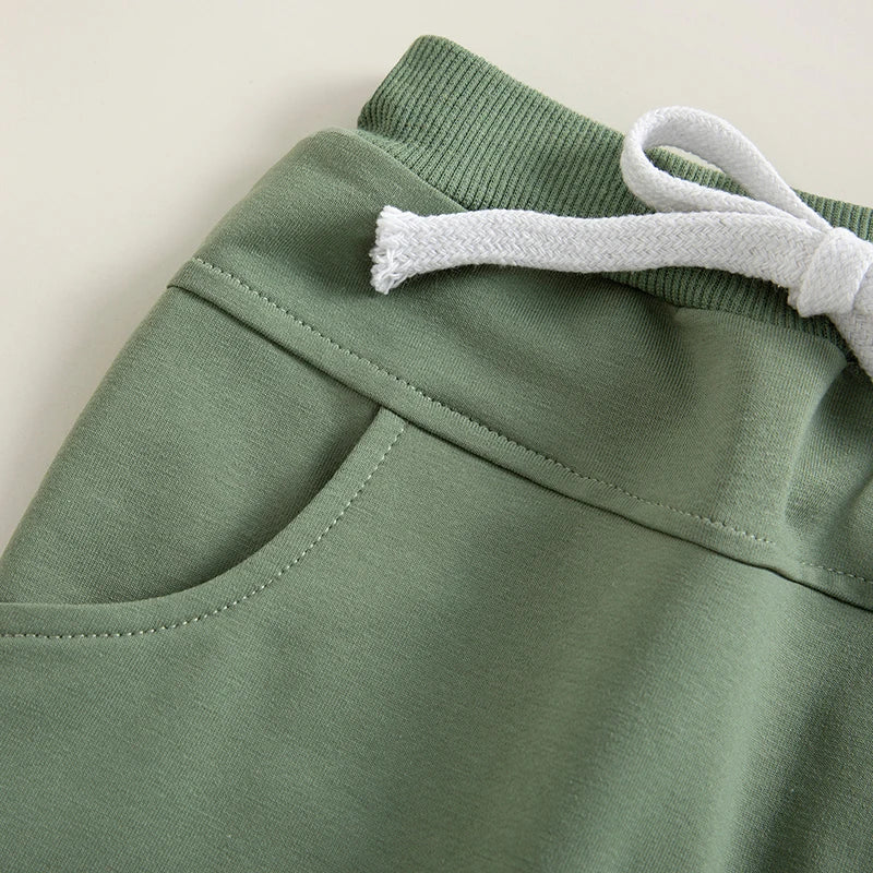 2022-12-12 Lioraitiin 0-3Years Toddler Baby Boys Sweatpants Elastic Waist Drawstring Solid Fall Trousers Pockets Casual Clothes