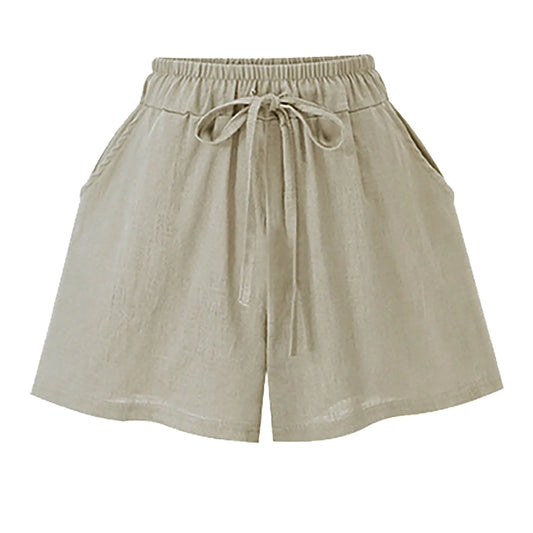 Plus Size Breezy Cotton Summer Shorts