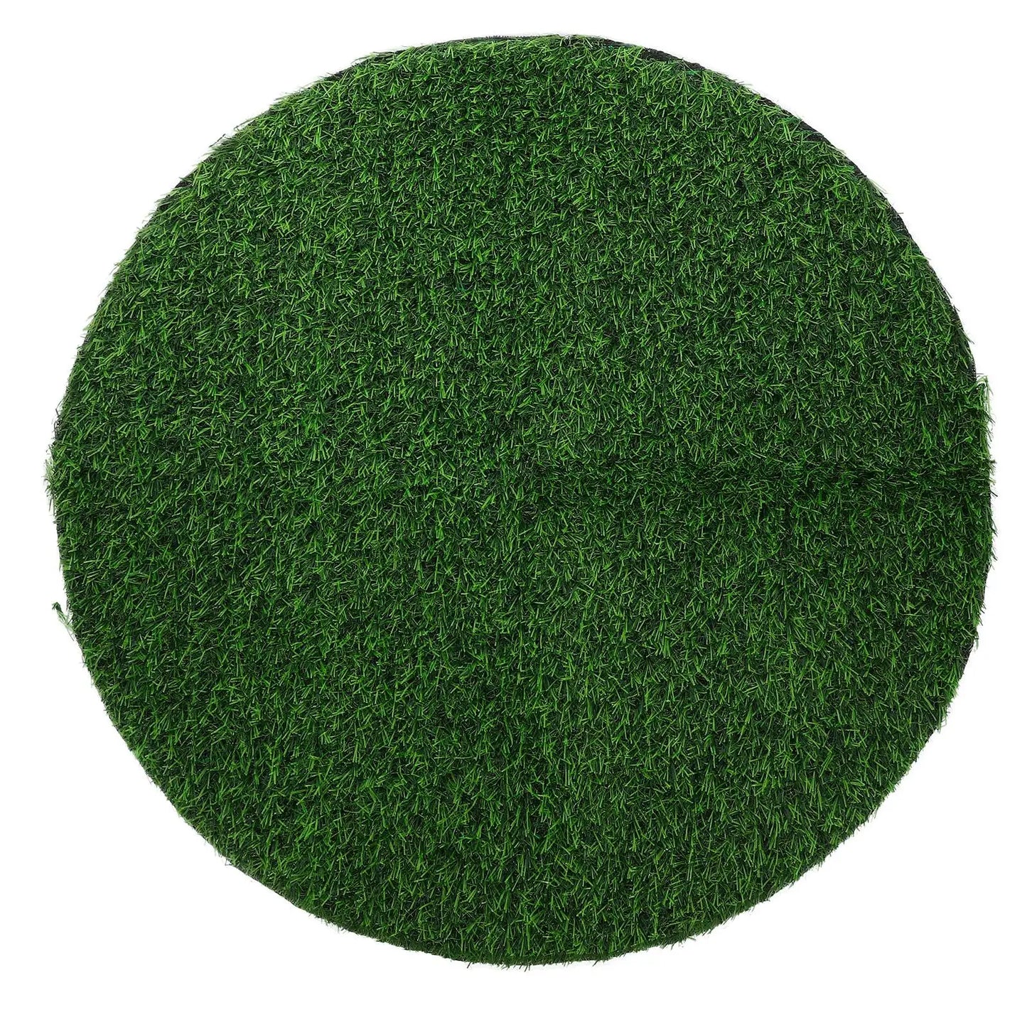 Round 50CM PVC Grass Table Runner Simulated Mat Decor Turf for Banquet Dining Kitchen Outdoor Party Wedding Tablecloth Placemats